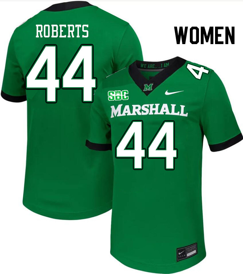 Women #44 Antwan Roberts Marshall Thundering Herd SBC Conference College Football Jerseys Stitched-G